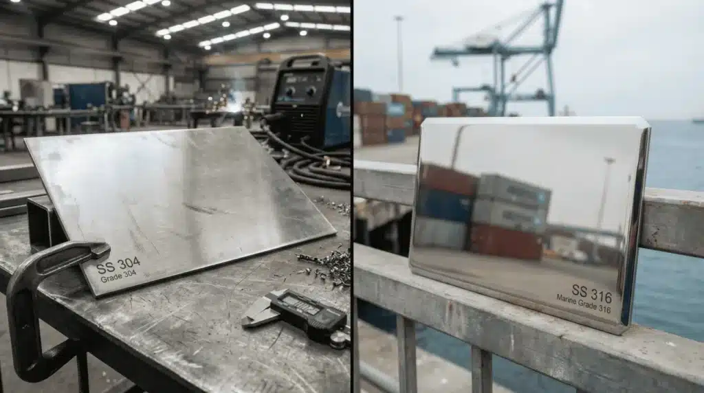 304 vs 316 Stainless Steel: How to Choose the Best Grade for Industrial Nameplates